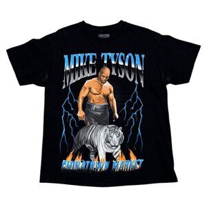 CHINATOWN MARKET Mike Tyson Tiger Boxing Streetwear Designer Tee Shirt Men Large